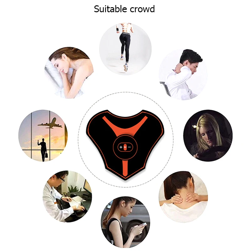 Mini Cervical Massager Multifunction Shoulder Neck Massage Pad Cervical Vertebra Sticker Fitness Apparatus Treatment Massage