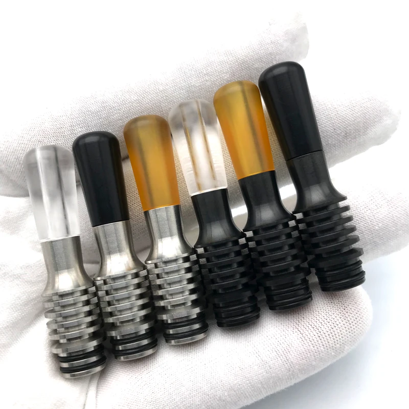 

Sharevape Long MTL 510 Drip Tip Heat Resistance MouthPiece 316SS 3mm For 510 Thread Tank Atomizer RTA RDA RDTA Vape Accessories