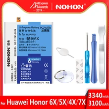 NOHON для huawei Honor 6X 5X 4X 7X Коврики 10 Lite Maimang 6 5 4 Батарея HB4242B4EBW HB386483ECW HB356687ECW Замена Bateria