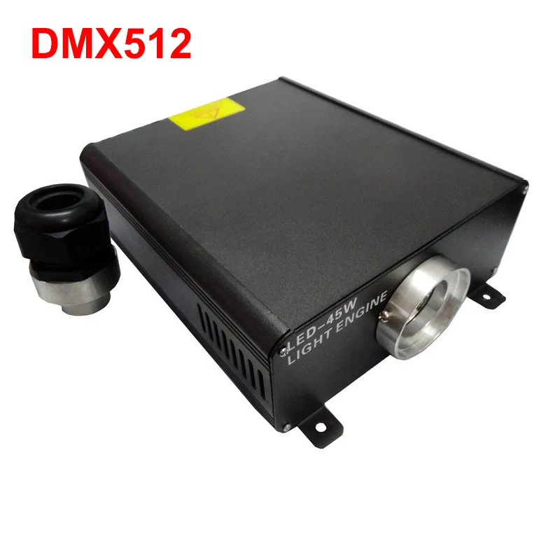 

45 Вт DMX волоконно-оптический Светодиодный прожектор двигателя dmx 512 сигнал