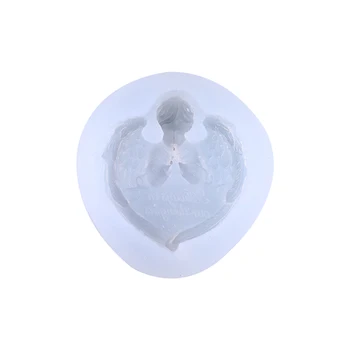 

Transparent Silicone Mold 3D Angel Wings DIY UV Resin Penadnt Jewlry Making