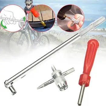 

Car Tire Valve Installation Tool Set Multi-function Wrench Valve Core Remover Valve Stem Puller Tool Car Tire Repair Tools