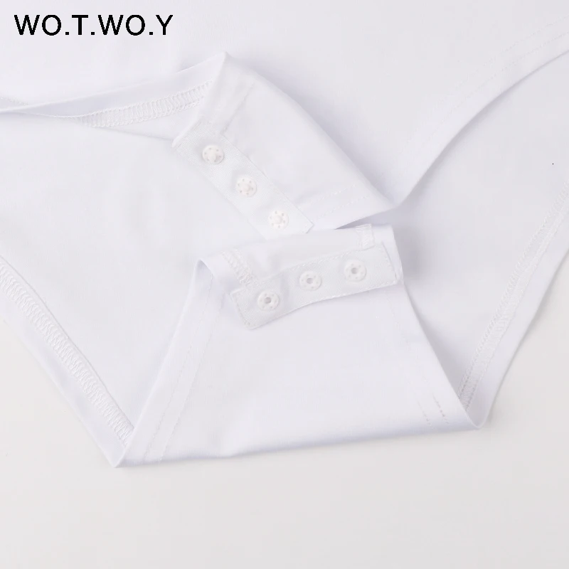 Spring Autumn Long Sleeve Bodysuit Women Casual Cotton White Bodysuits Women 2018 Deep V Neck Chic Tops Female New