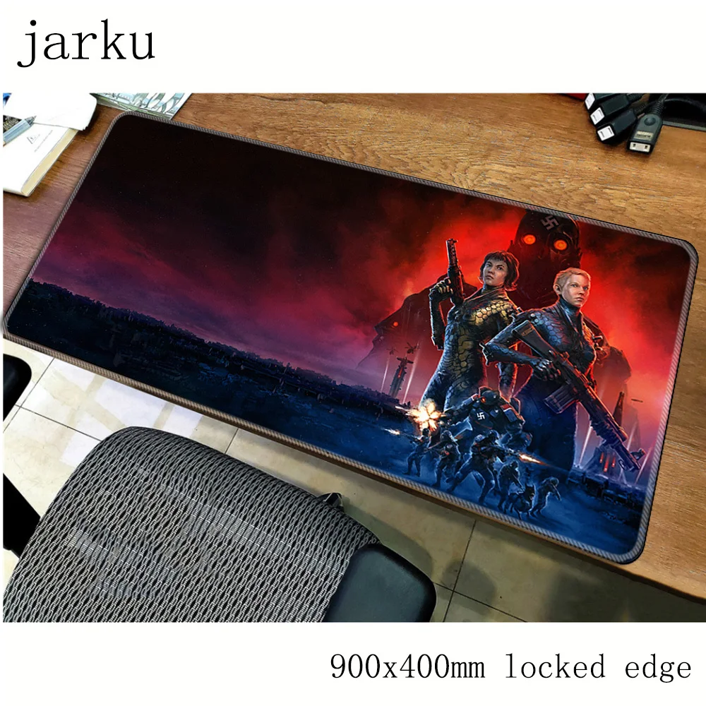 Wolfenstein Mouse Pad Gamer 900X400X2Mm Best Notbook Mouse Mat Gaming Mousepad Pad Mouse Desk Adorabili Accessori Per Padmouse