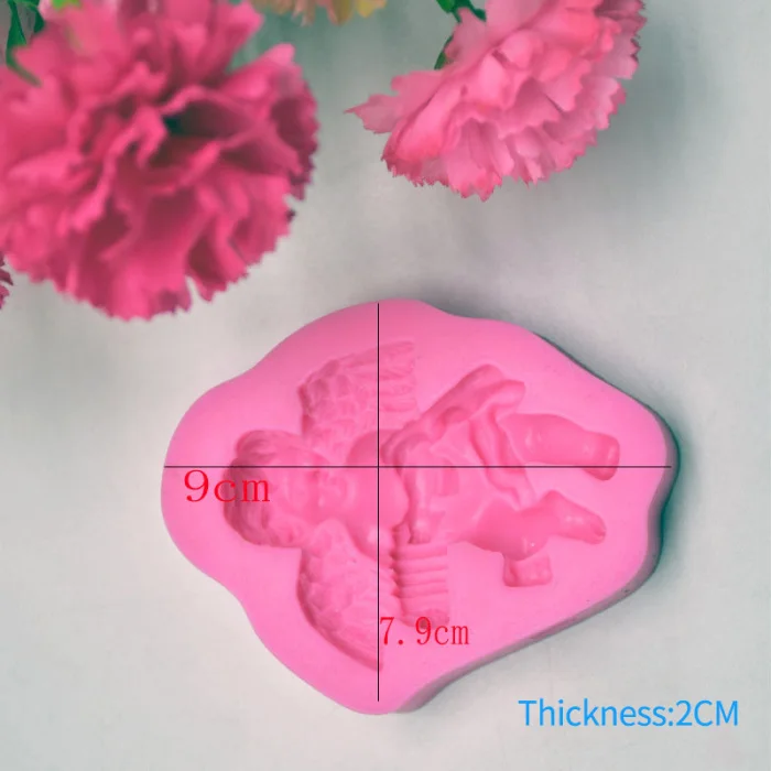 DIY силиконовой формы для выпечки маленькие ангелочки Форма торт Fondant(сахарная) шоколадная глина декоративная форма лотка торта формочка, Инструменты для декорирования-30