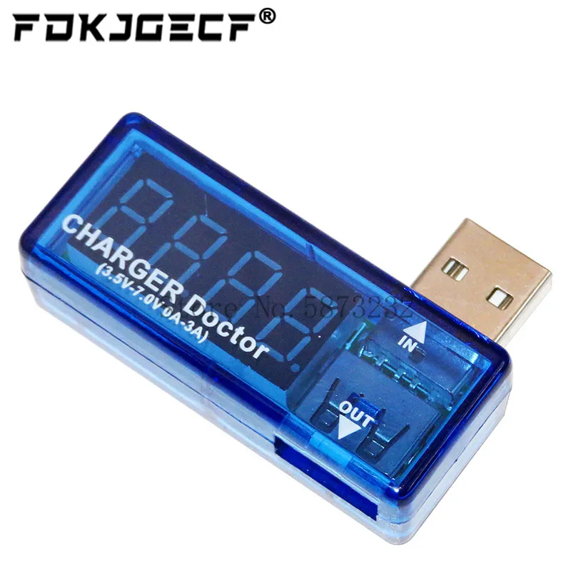 Digital Usb Power Charging Current Voltage Tester Meter Usb Charger Doctor Voltmeter Ammeter - Integrated Circuits -