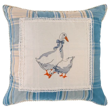 

Decorative cushion 45х45см, c / b gussy 100%, cage, champagne