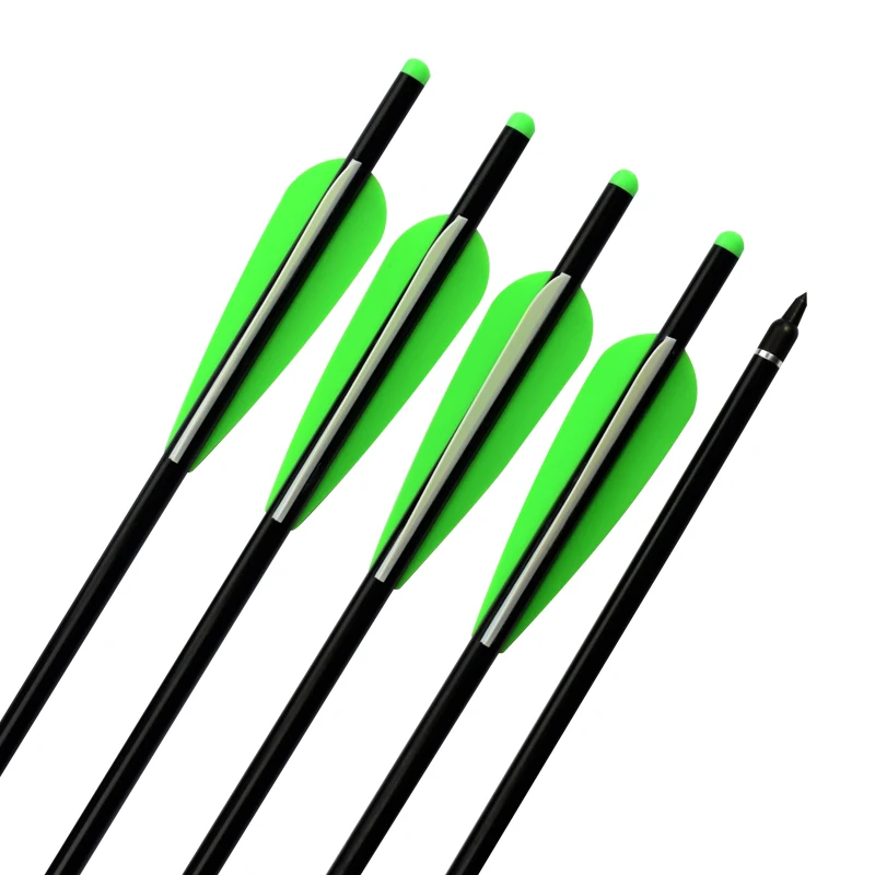 

12pcs 18" Aluminum Bolt Arrow 2219 Screw 125Gr Point Hunting Archery Bow 7075-T6 Aluminum Bolts Sport