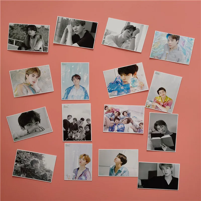 16 шт./компл. KPOP Bangtan Boys карта души Persona се поздравление предварительный просмотр режет Фотокнига ЛОМО карта мальчик с Luv