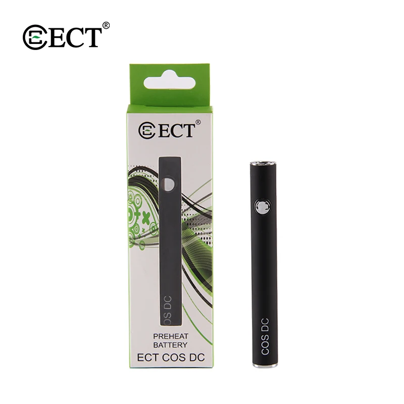ECT COS 450mah VV разогревающая батарея для 510 Thread Vape электронная сигарета моды usb Зарядка батарея предварительного нагрева коробка мод - Цвет: Black