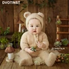 Dvotinst Baby Newborn Photography Props Soft Knitted Cute Bear Hat Bonnet Outfits 2pcs Set Fotografia Studio Shoots Photo Props ► Photo 2/6