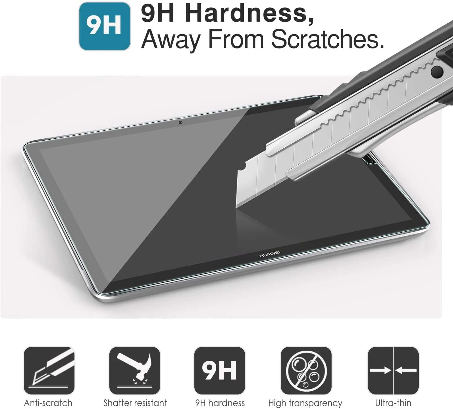 Protector de pantalla de vidrio templado para tableta, funda para Huawei MediaPad M5 de 10,8 pulgadas, cobertura completa, antiarañazos, a prueba de explosiones