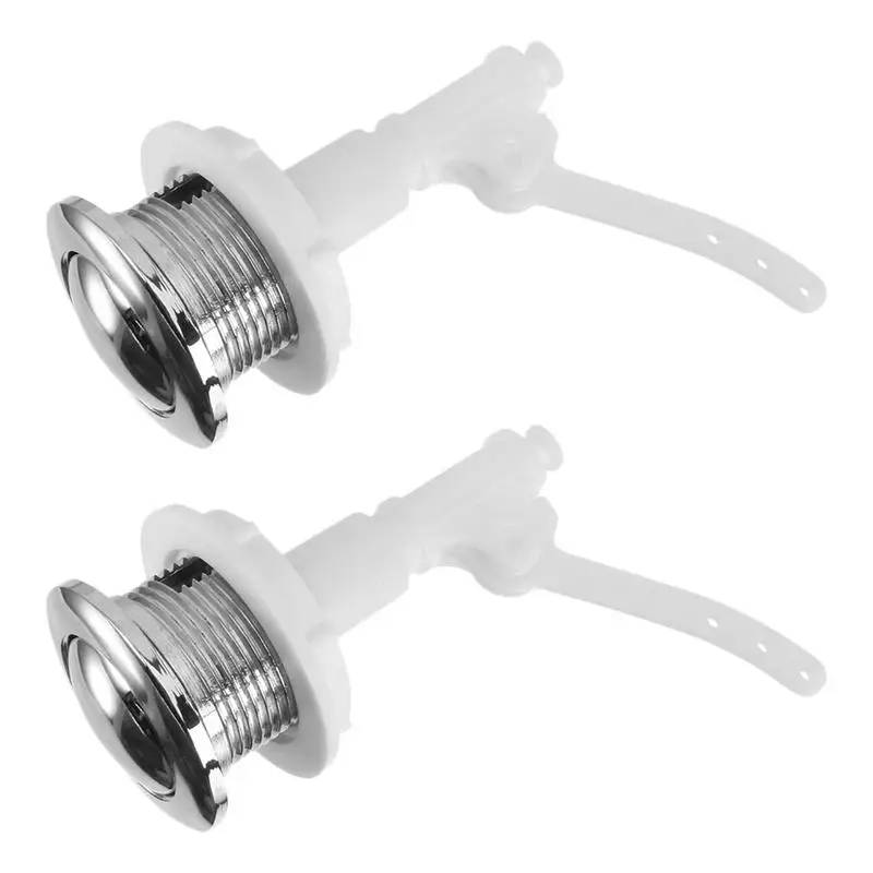 Toilet flush button 2Pcs Toilet Water Tank Push Buttons Sturdy Push Button Rod Closestool Tank