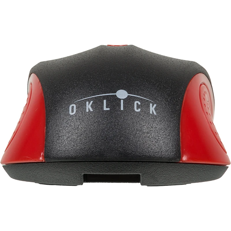 Мышь OKLICK 485MW, беспроводная, USB, черный и красный