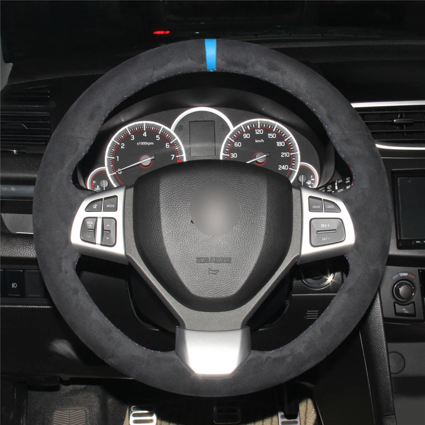 MEWANT-Black-Suede-Car-Steering-Wheel-Cover-for-Suzuki-Swift-Sport-2012-2013-2014-2015-2017-1