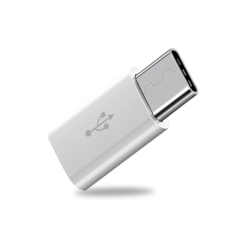ANMONE адаптер Micro USB Женский к USBC Мужской конвертер для huawei mate 20 Pro P20 P30 Xiaomi samsung Micro Usb к type-C зарядное устройство - Цвет: Белый