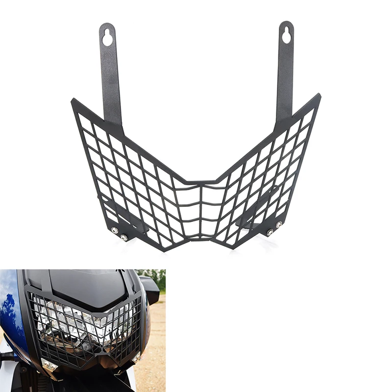 MotorcycleHeadlightGuardFrontLightHeadlampGrilleGuardCover