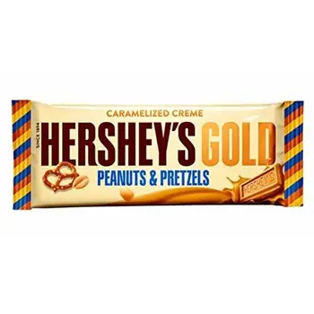 

Hershey's Gold Arachides à la crème caramélisées et bretzels (Pack of 4)