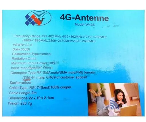 LTE 4G панельная антенна 4g Крытый wifi маршрутизатор CRC9 4G антенна 35dBi