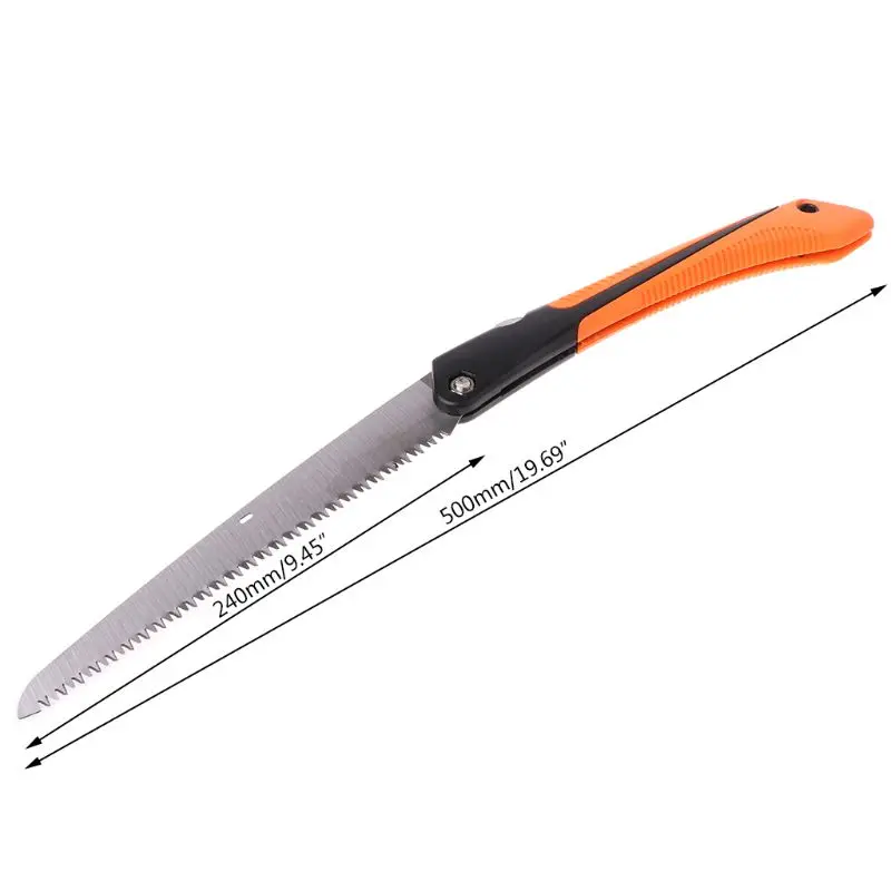 1PC Folding Steel Wood Cutting Survival Hand Saw 7Teeth per Inch Household Garden Pruning Saw Hand Tools 6/8/10"
