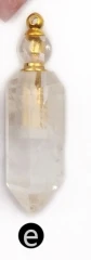 WT-P1463 флакон для духов кулон из натурального камня Lapis/Розовый Камень Золотой/Серебряный цвет с аксессуарами из нержавеющей стали модный кулон - Окраска металла: gold e