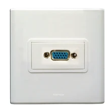 Порт 1 VGA, информация, настенная пластина, крышка, лицевая панель, розетка для SOHO, гостиничная кабельная система