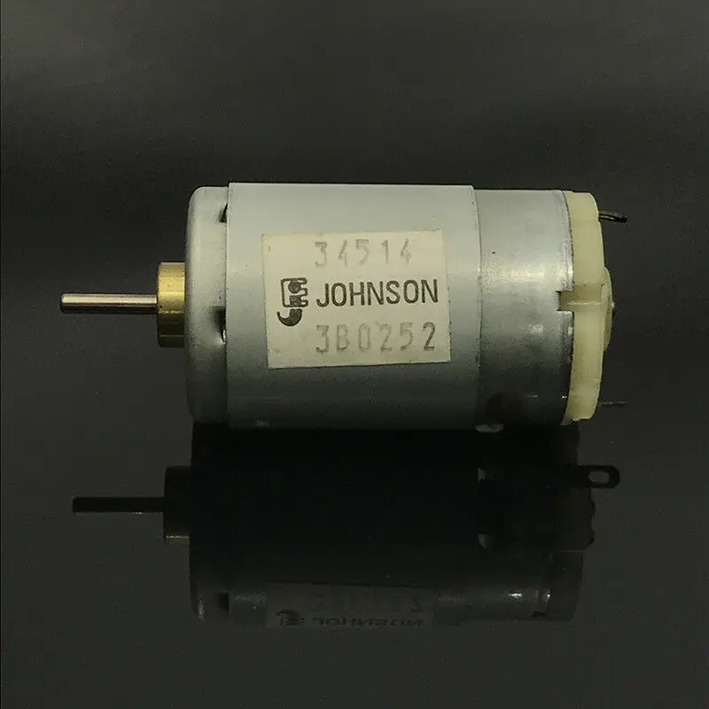 JOHNSON 34514 с источником питания от постоянного тока, 6 V-24 V 12V 18V Высокая Скорость высокий крутящий момент Мотор DC микро 27,5 мм 395 мотор для электрических инструментов