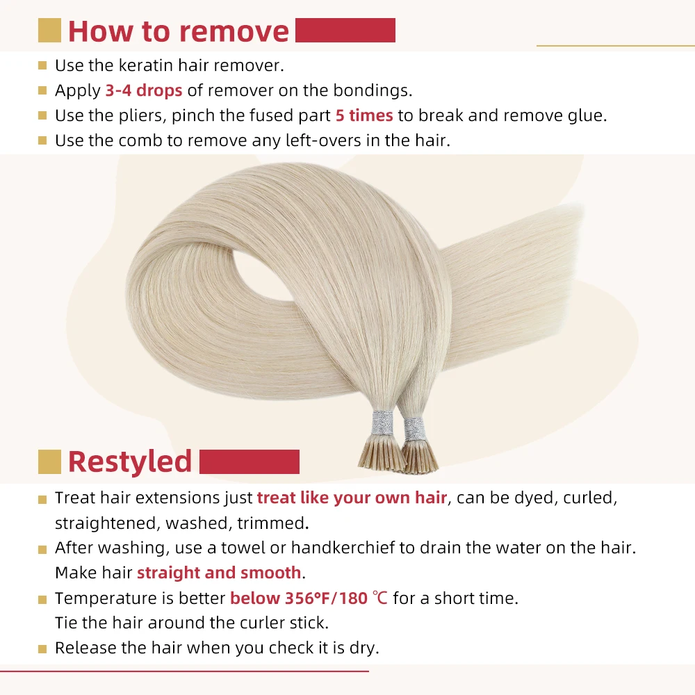 Moresoo 0.8g/1s Itip Hair Extensions Real Human Hair Keratin Tip Solid Color Machine Remy Stick Extensions Straight