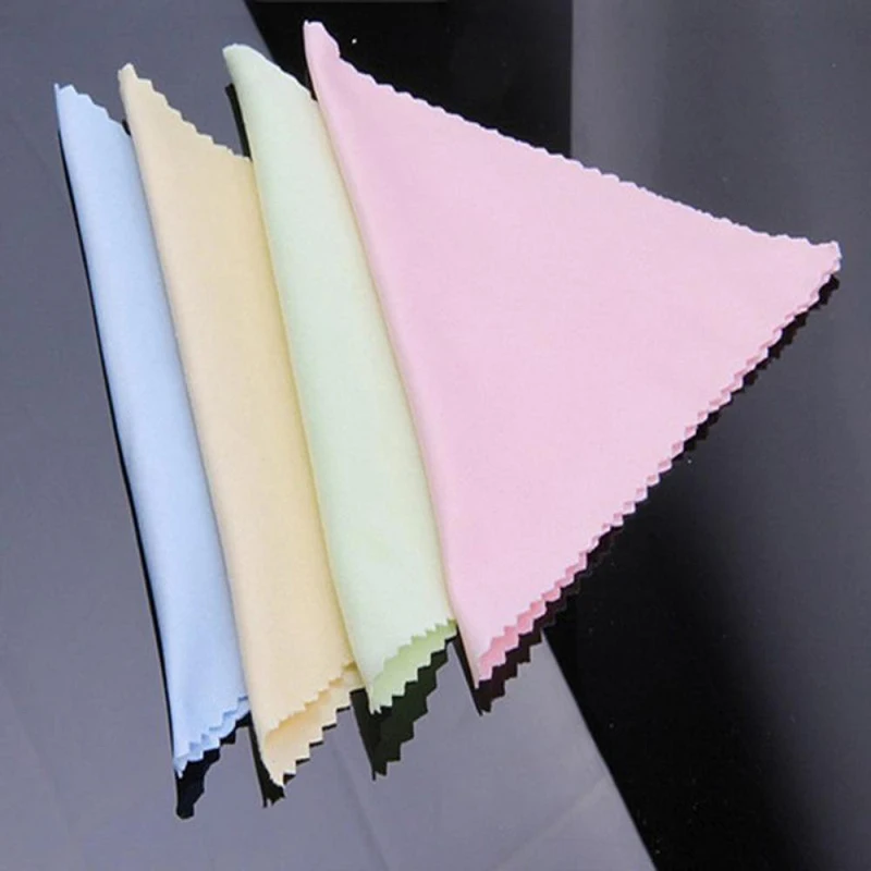 Glasses Watches Cleaning Cloth Use-Repeated Lens Cloth Wipes For Lens 10*10cm For Glasses Digital Cameras Screens Random Color