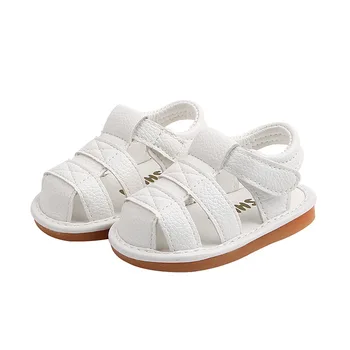 

Fashion Summer Girl's Leather Sandals Toddler Closed-Toe Casual Outdoor Shoes Soft Litte Girls Flats Sandals