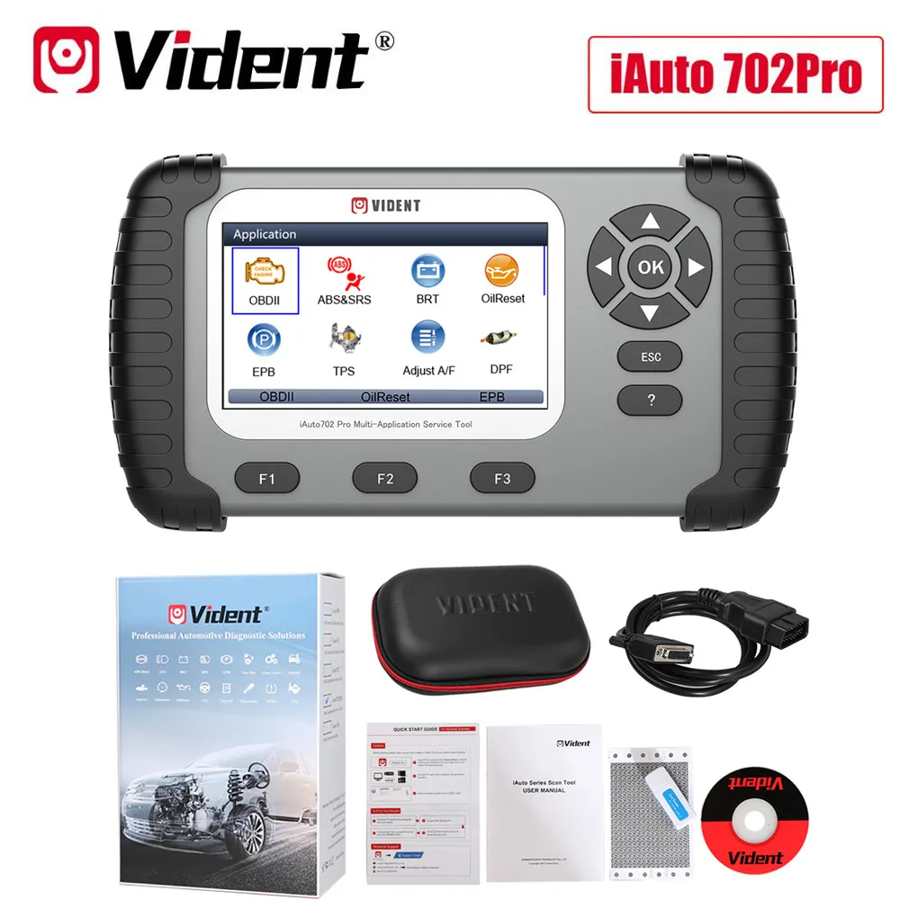 Видент iAuto702 Pro 702Pro OBD2 диагностический инструмент ABS/СРС/SAS/TPMS/EPB/масляный