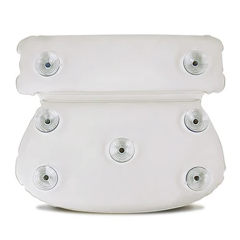 

Spa Bathroom PVC Home Thickened Super Grip Suction Cup Round Soft Shower Bathtub Pillow