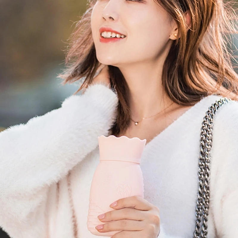 Сумки для горячей воды 320 мл силиконовый теплый мешок для воды портативный карман теплые руки и ноги мешок для горячей воды Электрический может нагреваться в микро