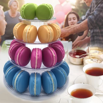 

4 Tiers Cupcake Display Rack Holder Macaron Tower Macaroon Display Cake Stand Birthday Party Wedding Decoration Tools