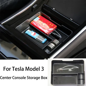 

Car Accessory Car Armrest Box Storage Center Console Organizer Container Holder Box For Tesla Model 3