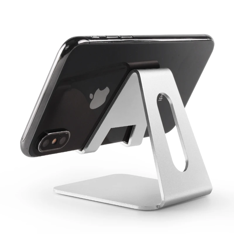 Universal Metal Phone Holder Stand For Samsung S10 5G S8 S9 S10 plus Ipad Desk Holder For iphone 6 7 8 plus huawei p30 p20 nova5 - Цвет: silver
