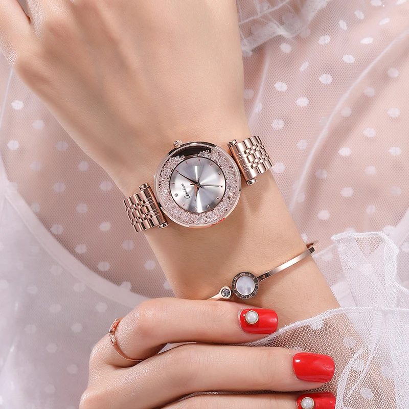 Top Brand Luxury Women Stainless Steel Watches Ladies Wristwatches Silver Strap Female Bracelet Quartz Watch
