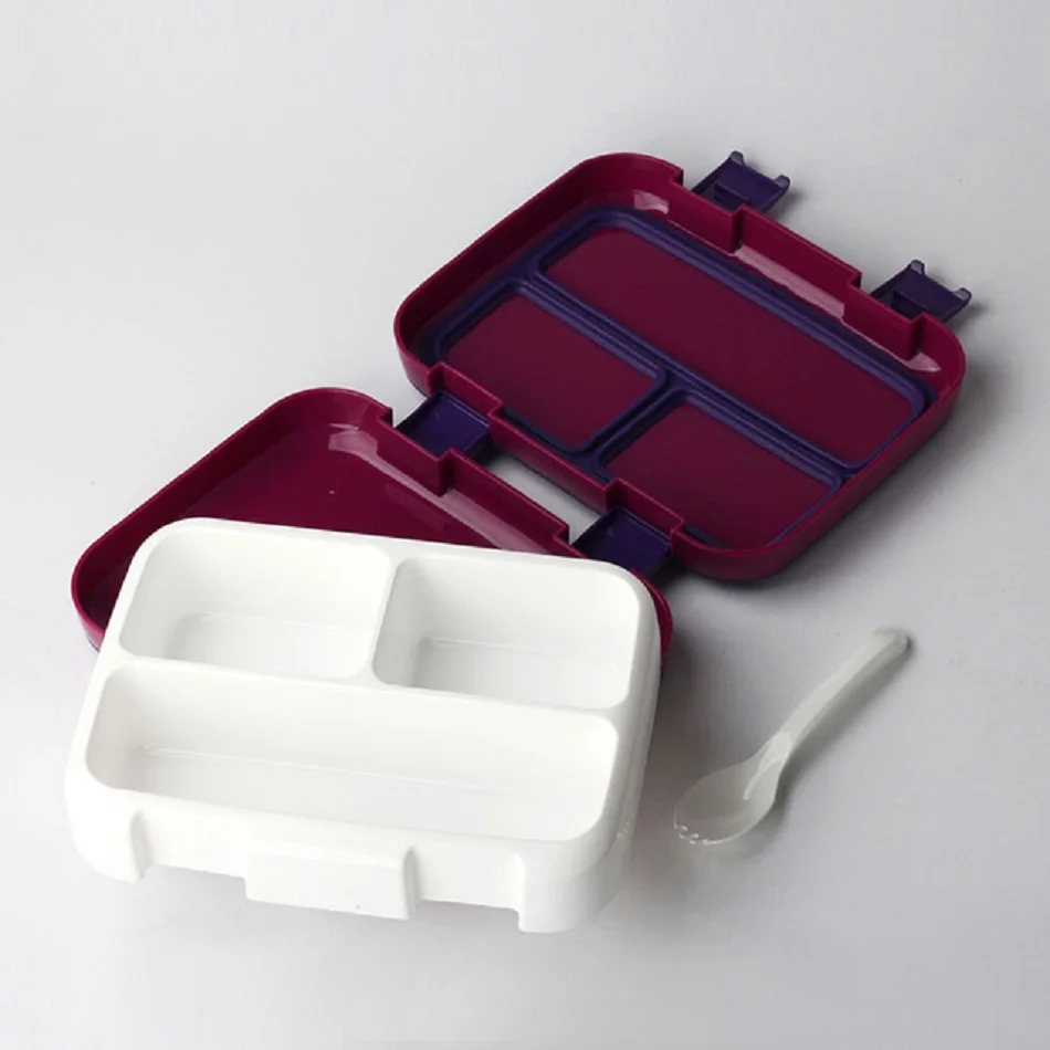 GESEW BPA Бесплатный Ланч-бокс для детей с отсеком Microwavable мультфильм Bento коробка Герметичный пищевой контейнер ланчбокс для пикника
