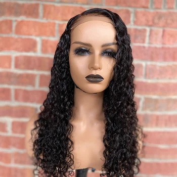

13*4 Lace Front Wig Curly Human Hair Wig Remy Brazilian Hair Wigs Pre Plucked With Baby Hair Lace Front Wig парик