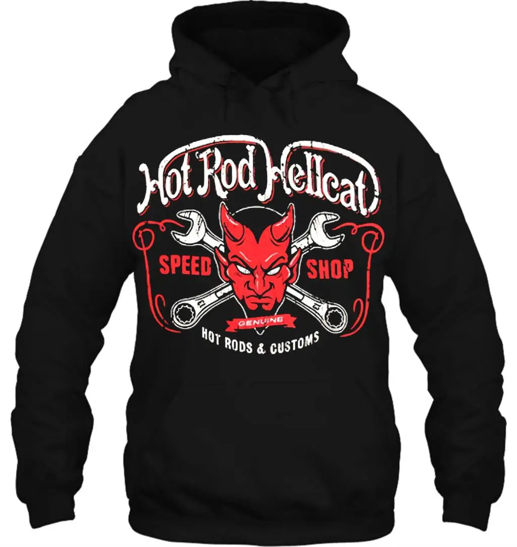 Мужская толстовка, новинка, Hotrod Hellcat Herren DEVIL. Bikertattoooldschooldschoolcustom style Tee, женская уличная одежда