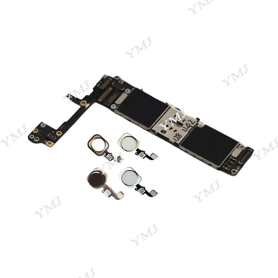 Заводская разблокированная материнская плата для iPhone 6S с сенсорным ID, оригинальная материнская плата для iPhone 6S с полными чипами, черный, белый, золотой, розовый