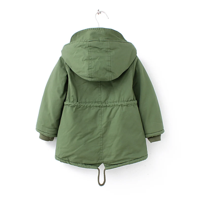 ZQLZ/Новинка года; зимняя куртка; детская теплая верхняя одежда в европейском стиле для мальчиков и девочек; Цвет зеленый, синий; пальто с капюшоном для девочек