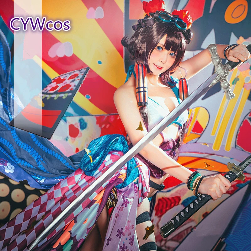 ゲームfgo葛飾北斎コスプレ衣装ハロウィン衣装ゲームcos女性水着夏セクシーなビキニ水着 ゲーム コスチューム Aliexpress