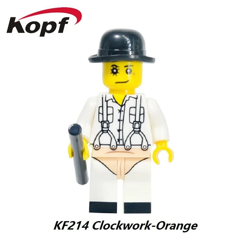 

The Horror Theme Movie Exorcist Jeepers Creepers Clockwork Orange Nightmares Sally Shock Building Blocks Toy for children KF214
