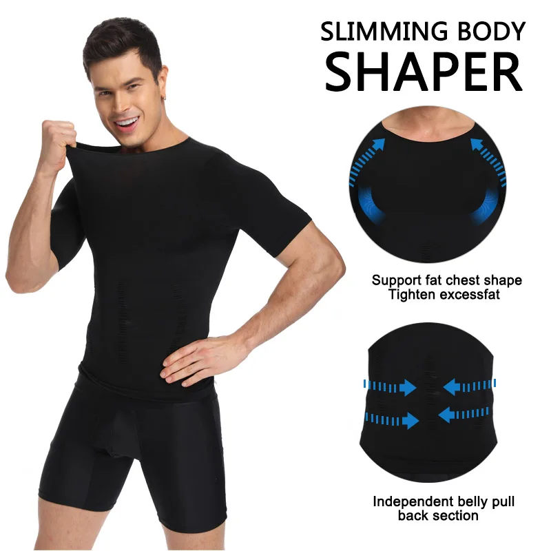 Men Shapewear Slimming Belt Belly Mens Vest Body Shaper Abdomen Fat Burning Waist Sweat Corset Shapers Weight Dropshipping