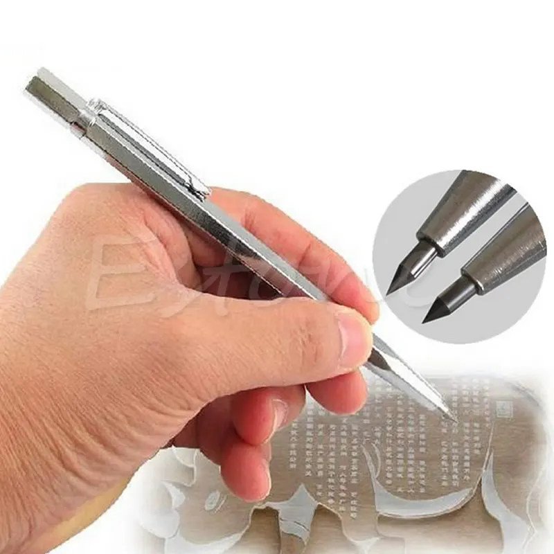 

New Tungsten Carbide Tip Scriber Etching Pen Carve Jewelry Engraver Metal Tool