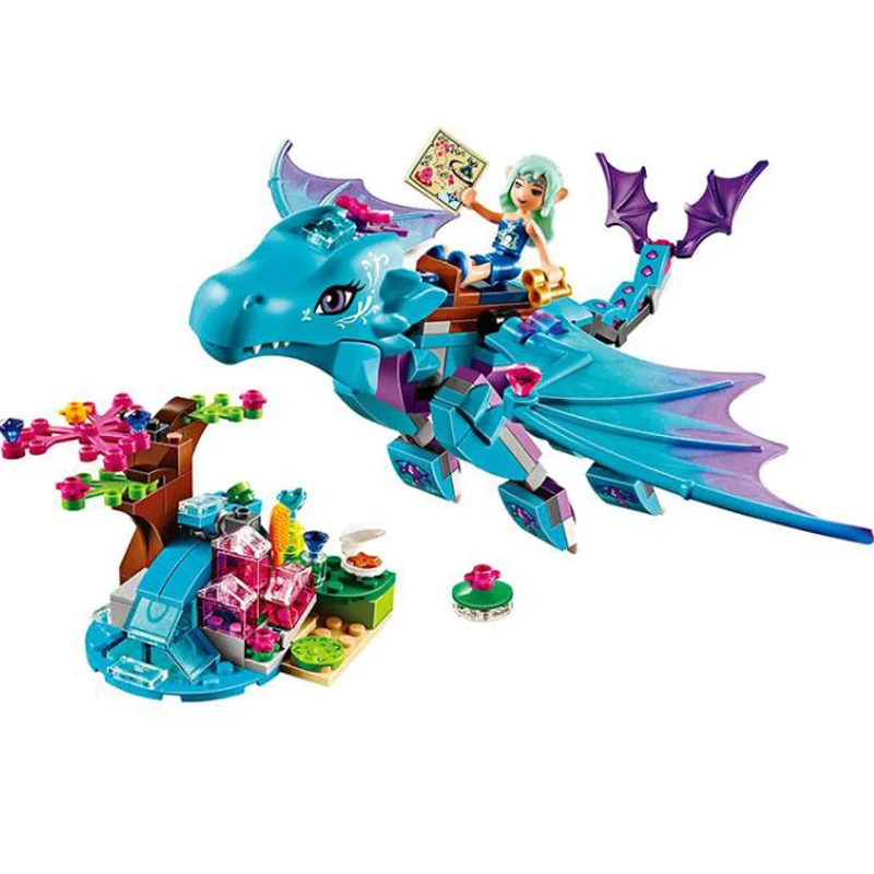 

New Fairy Elves The Water Dragon Adventure 10500 Building Blocks Compatible Friends 41172 Set Kids Toys Birthday Gift For Girls