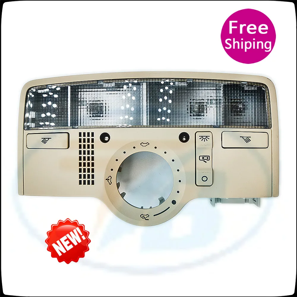 3B7 947 106B Front Rear Row of Indoor Dome Light For VW Passat B5 09-11 Interior Beige Reading Lamp with SunRoof | Автомобили и