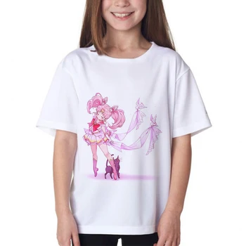 

Children Cute Cartoon Sailor Moon Print T-shirt Girls Funny Animation Baby Kawaii Clothes Kids Summer Tshirt