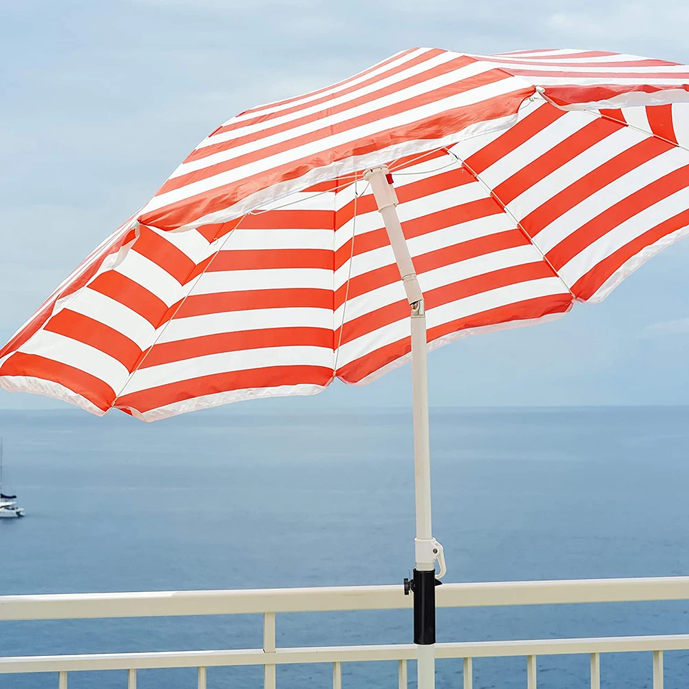 Portaombrelli Esterno Con Clip - Supporto Per Ringhiera O Tavolo Da Esterno - Foto 2